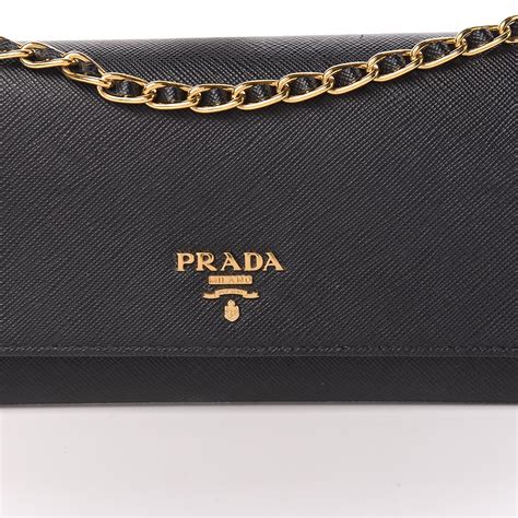 prada saffiano metal card holder with chain review|prada saffiano envelope wallet.